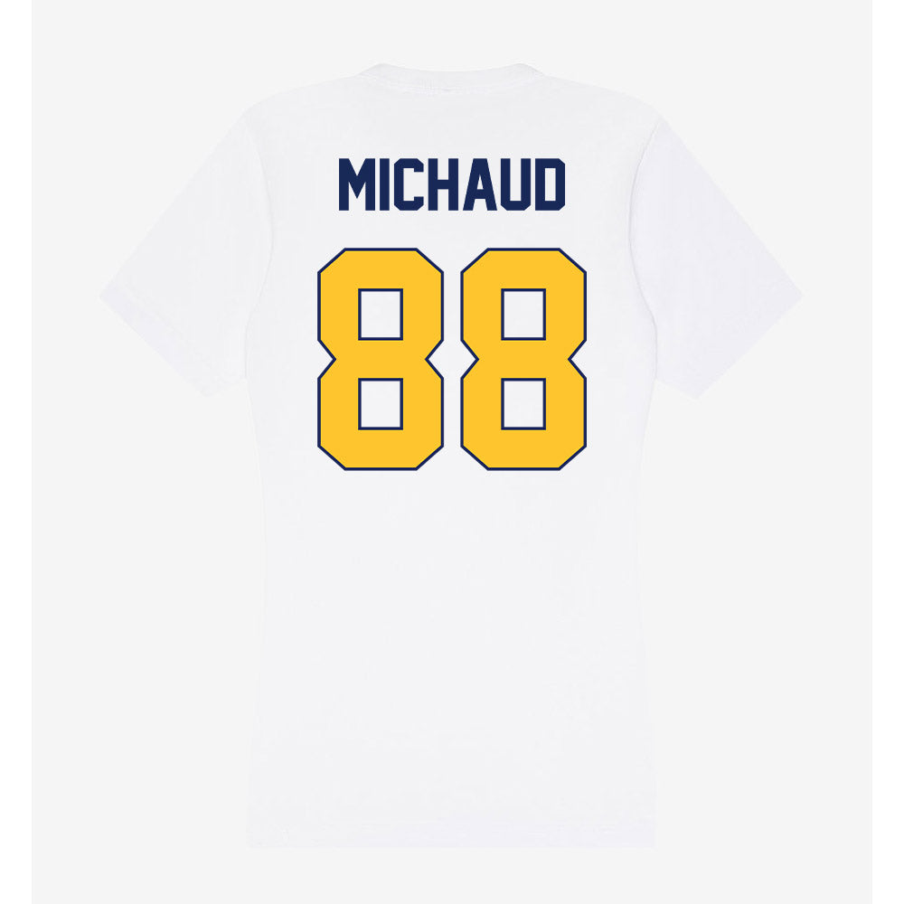 Marquette - NCAA Men's Lacrosse : Scott Michaud - Women's V-Neck T-Shirt-1