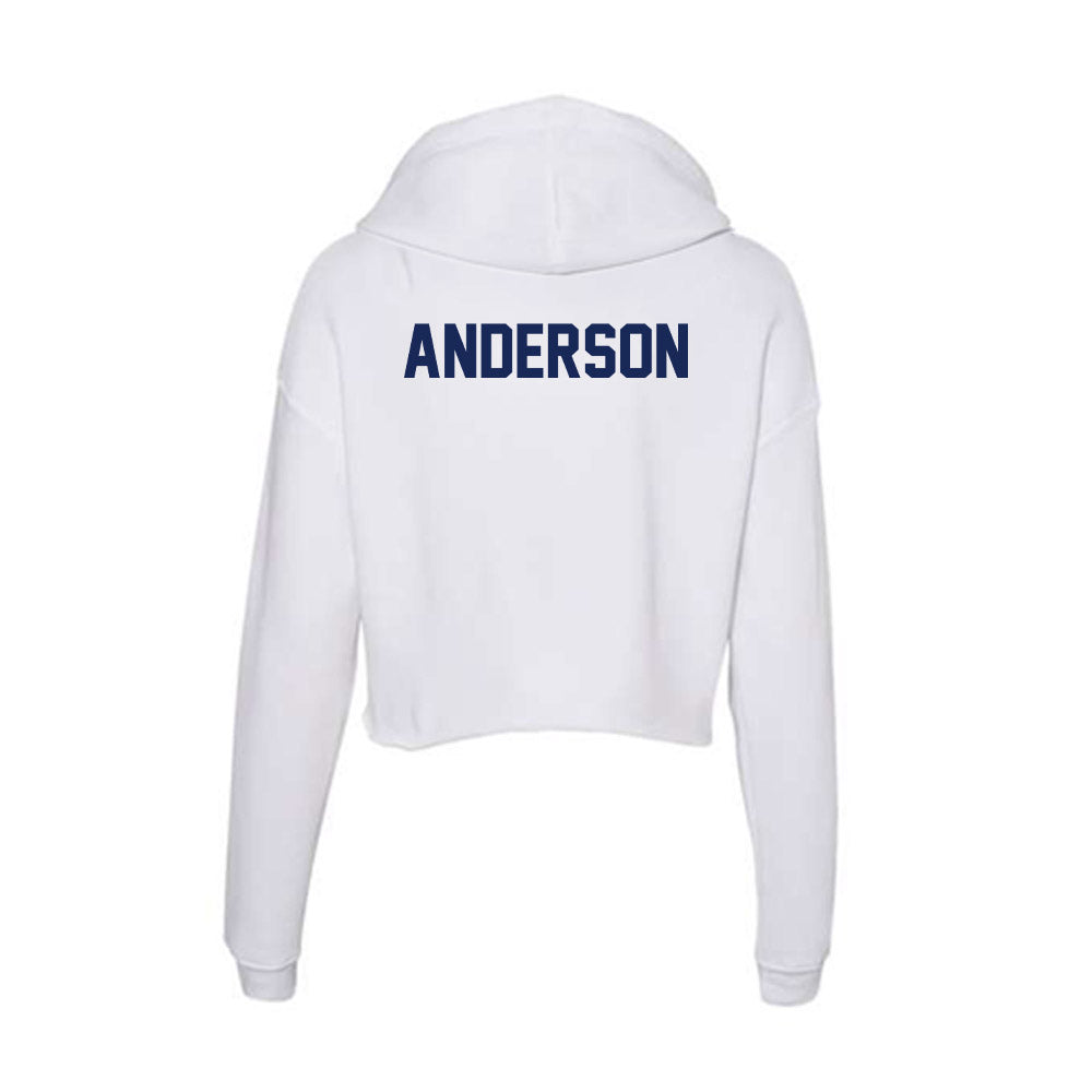 Marquette - NCAA Men's Track & Field : Jude Anderson - Women's Crop Fleece Hoodie-1