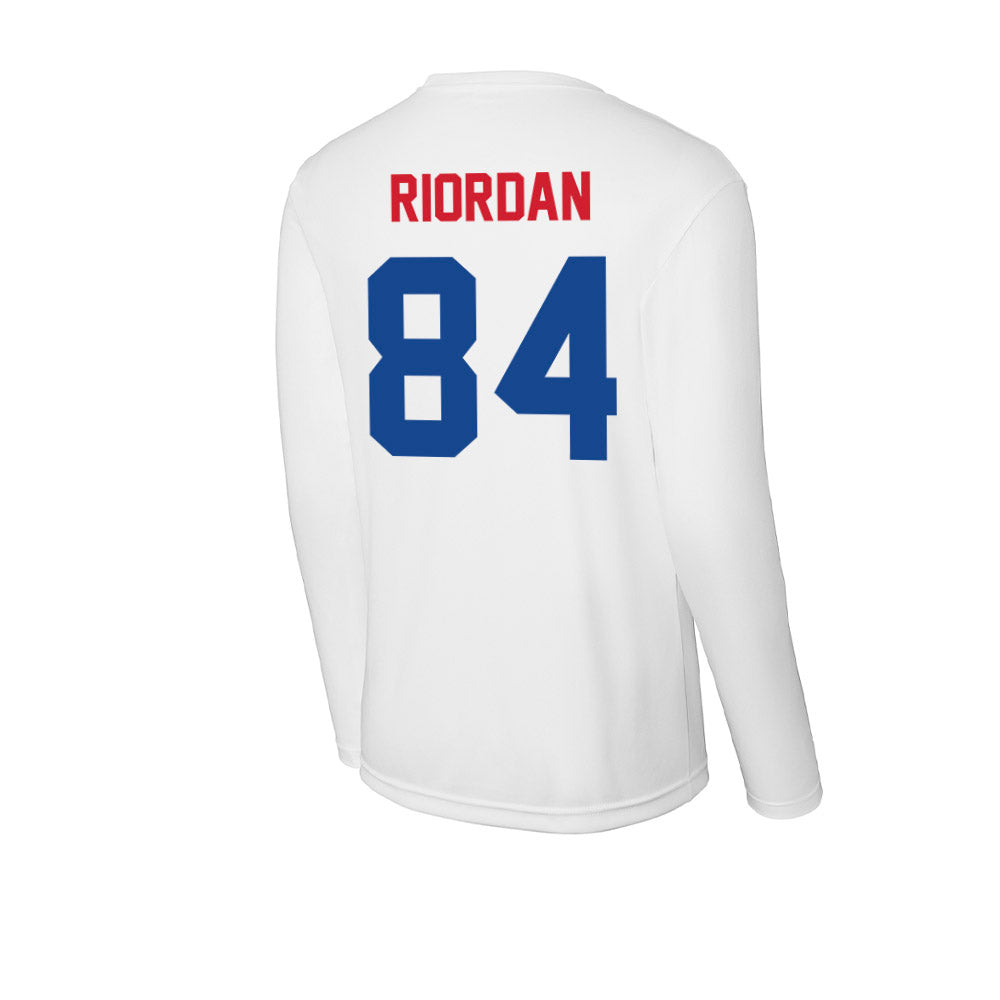 SMU - NCAA Football : Tripp Riordan - Activewear Long Sleeve T-Shirt-1