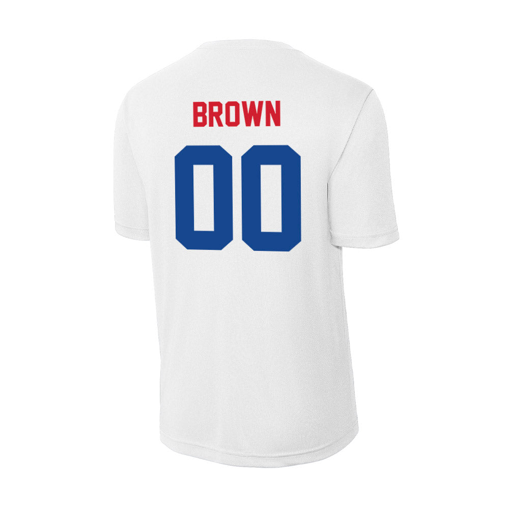 SMU - NCAA Football : Carterrious Brown - Activewear T-Shirt-1