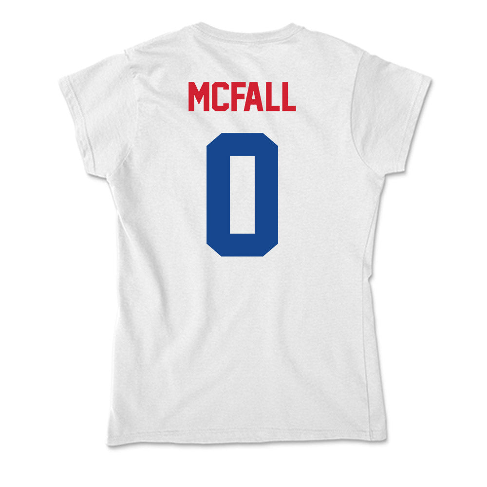 SMU - NCAA Football : Derrick McFall - Soft Style Women’s T-Shirt-1