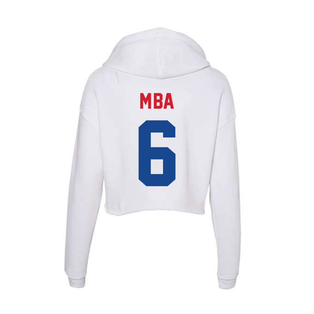 SMU - NCAA Football : Jeffrey M'ba - Women's Crop Fleece Hoodie-1