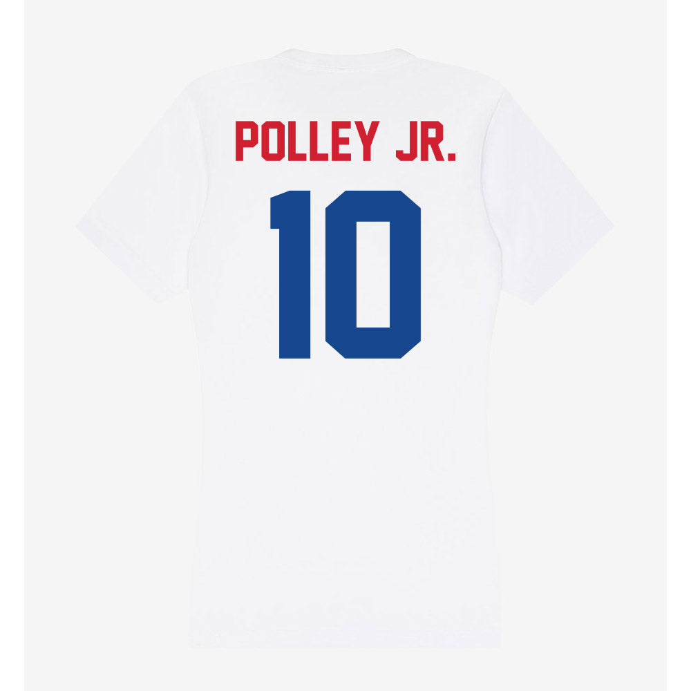 SMU - NCAA Football : Tyren Polley Jr. - Women's V-Neck T-Shirt-1