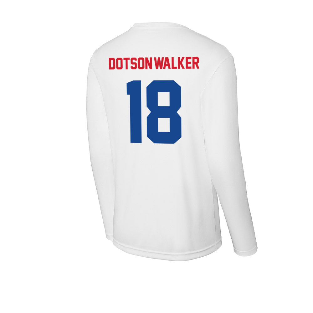 SMU - NCAA Football : Ka'Davion Dotson-Walker - Activewear Long Sleeve T-Shirt-1