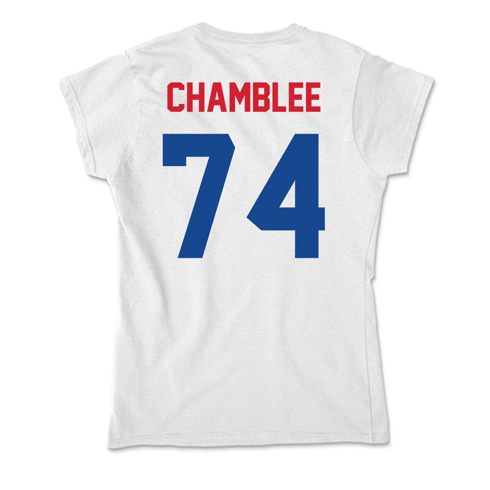 SMU - NCAA Football : Andrew Chamblee - Soft Style Women’s T-Shirt-1