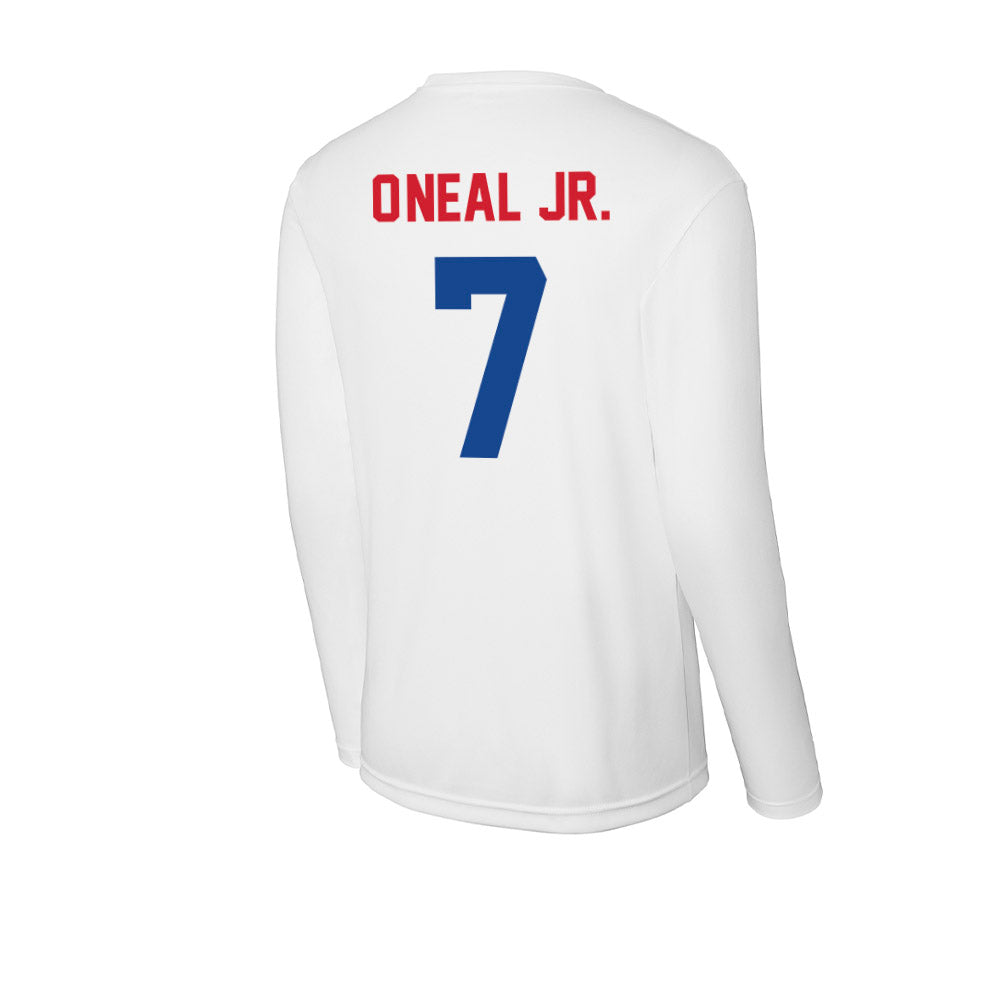 SMU - NCAA Men's Basketball : Jermaine O'Neal Jr. - Activewear Long Sleeve T-Shirt-1