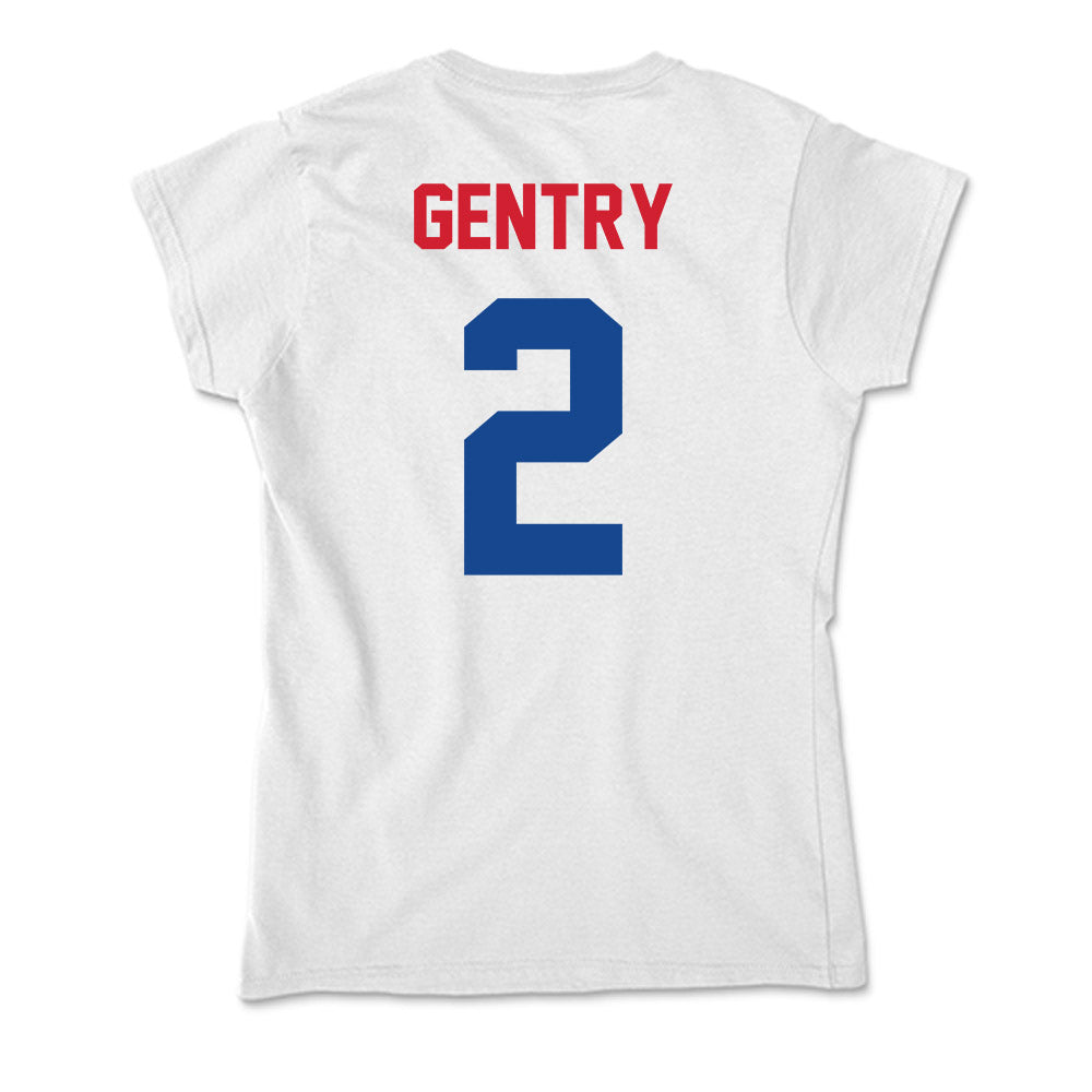 SMU - NCAA Football : Zadian Gentry - Soft Style Women’s T-Shirt-1
