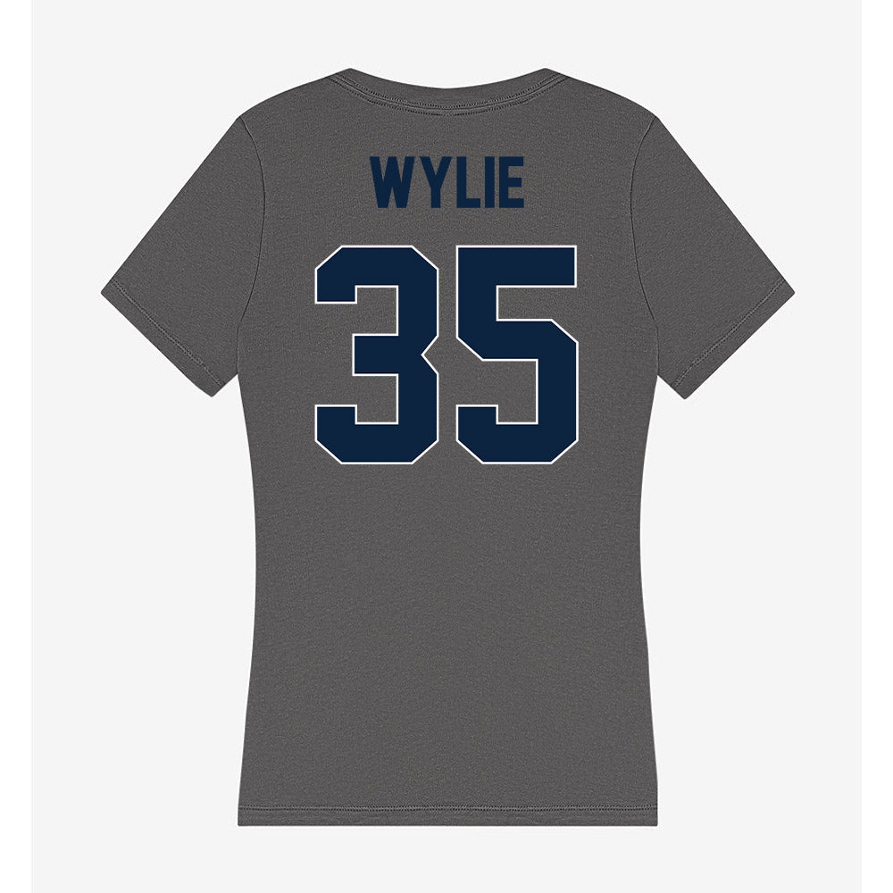 Xavier - NCAA Baseball : Jon Wylie - Women's V-Neck T-Shirt-1