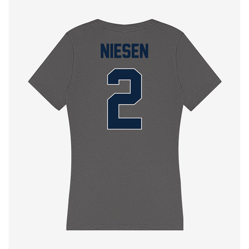 Xavier - NCAA Women's Volleyball : Kelsey Niesen - Women's V-Neck T-Shirt-1