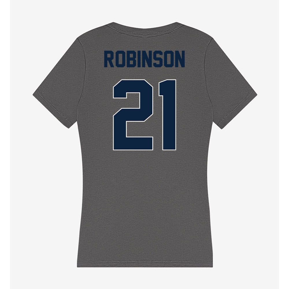 Xavier - NCAA Men's Basketball : Anthony Robinson - Women's V-Neck T-Shirt-1