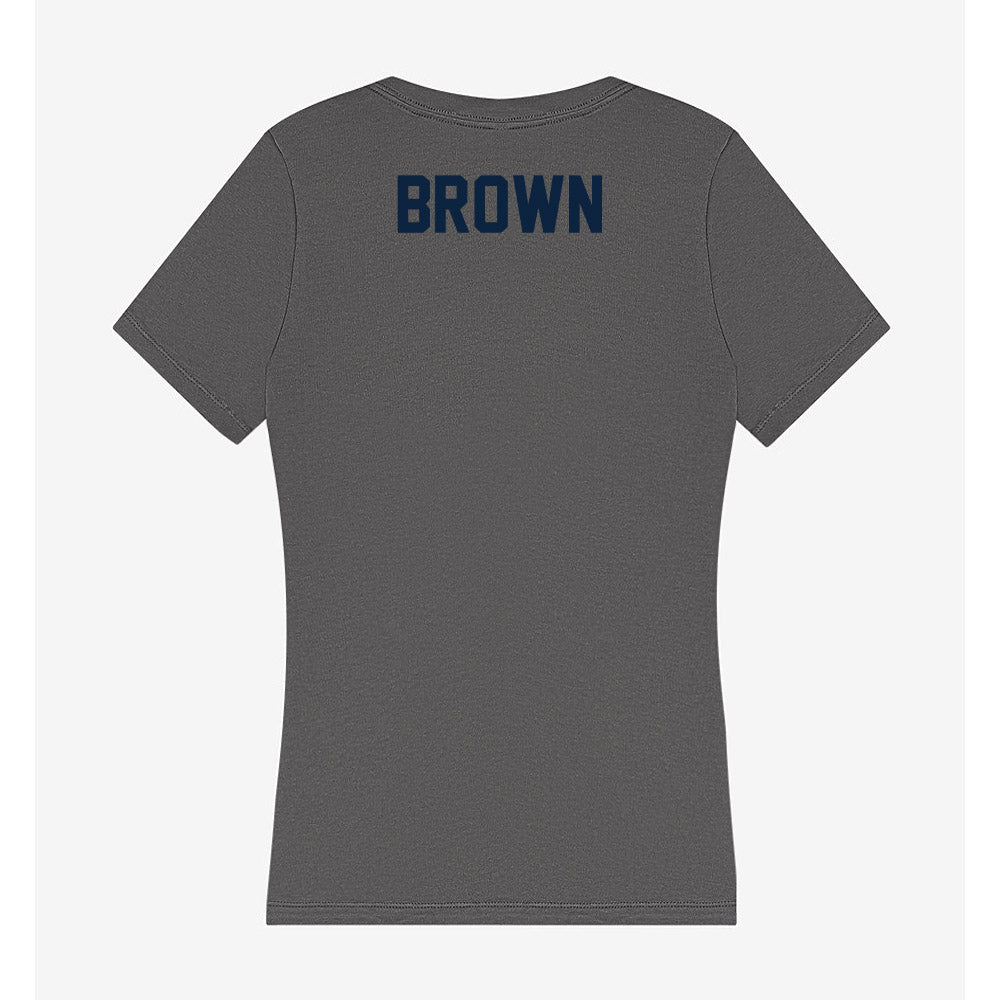 Xavier - NCAA Men's Track & Field : Rania Brown - Women's V-Neck T-Shirt-1