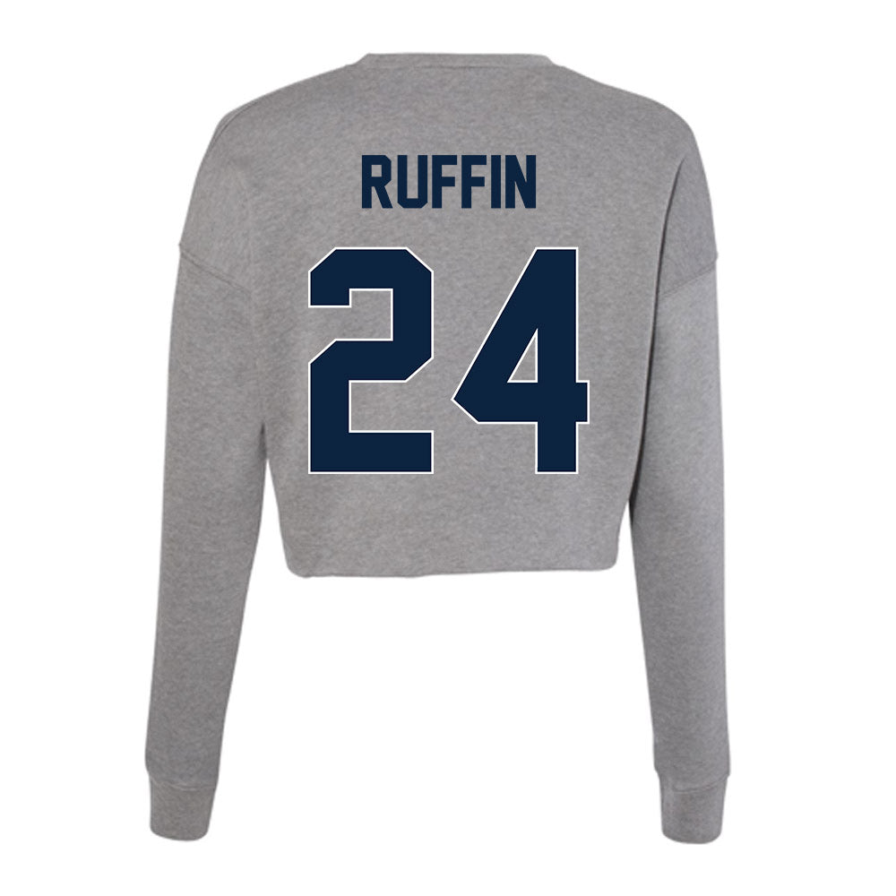 Xavier - NCAA Men's Soccer : Ellison Ruffin - Women's Cropped Crew Fleece-1
