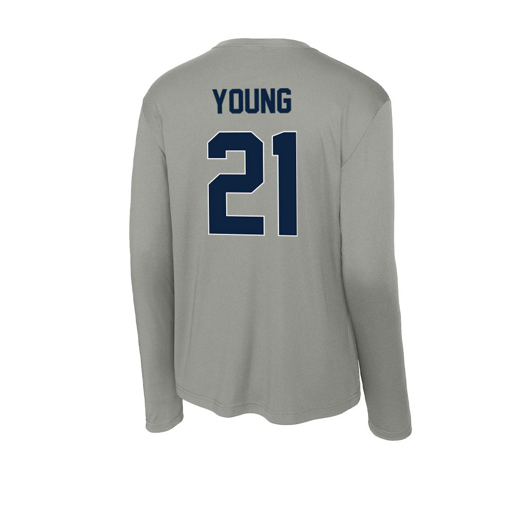 Xavier - NCAA Women's Basketball : Audia Young - Activewear Long Sleeve T-Shirt-1