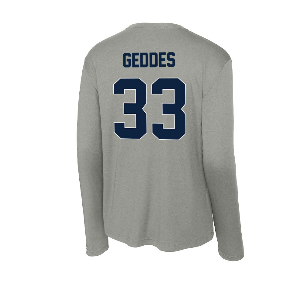 Xavier - NCAA Baseball : Trevor Geddes - Activewear Long Sleeve T-Shirt-1