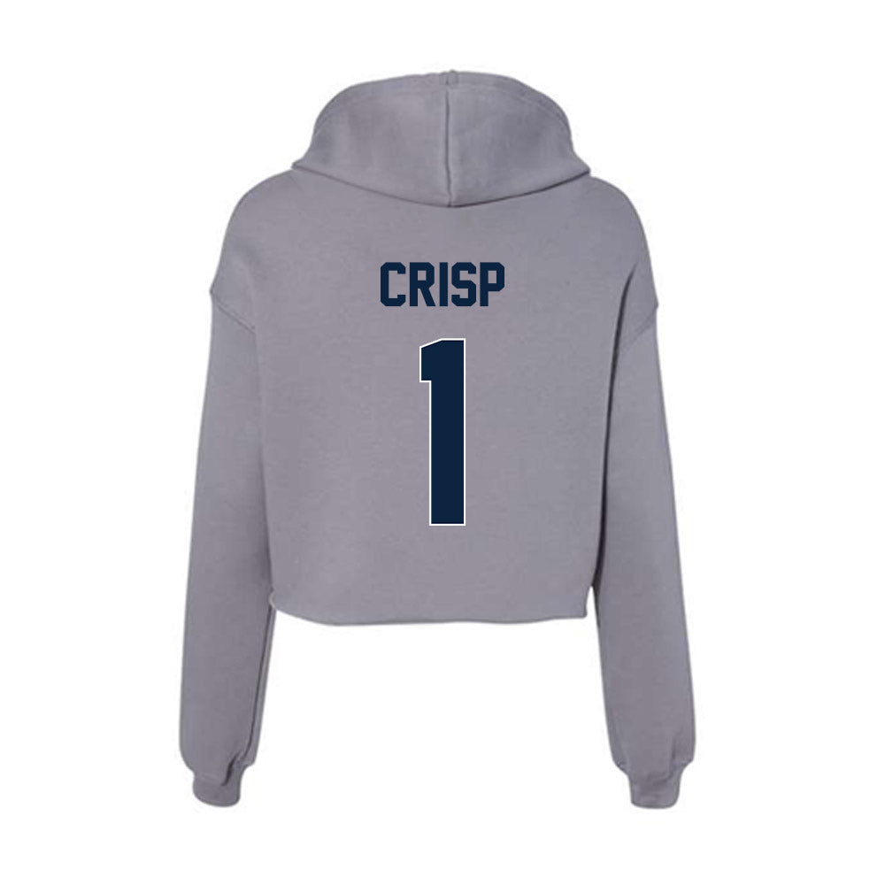 Xavier - NCAA Baseball : JD Crisp - Women's Crop Fleece Hoodie-1