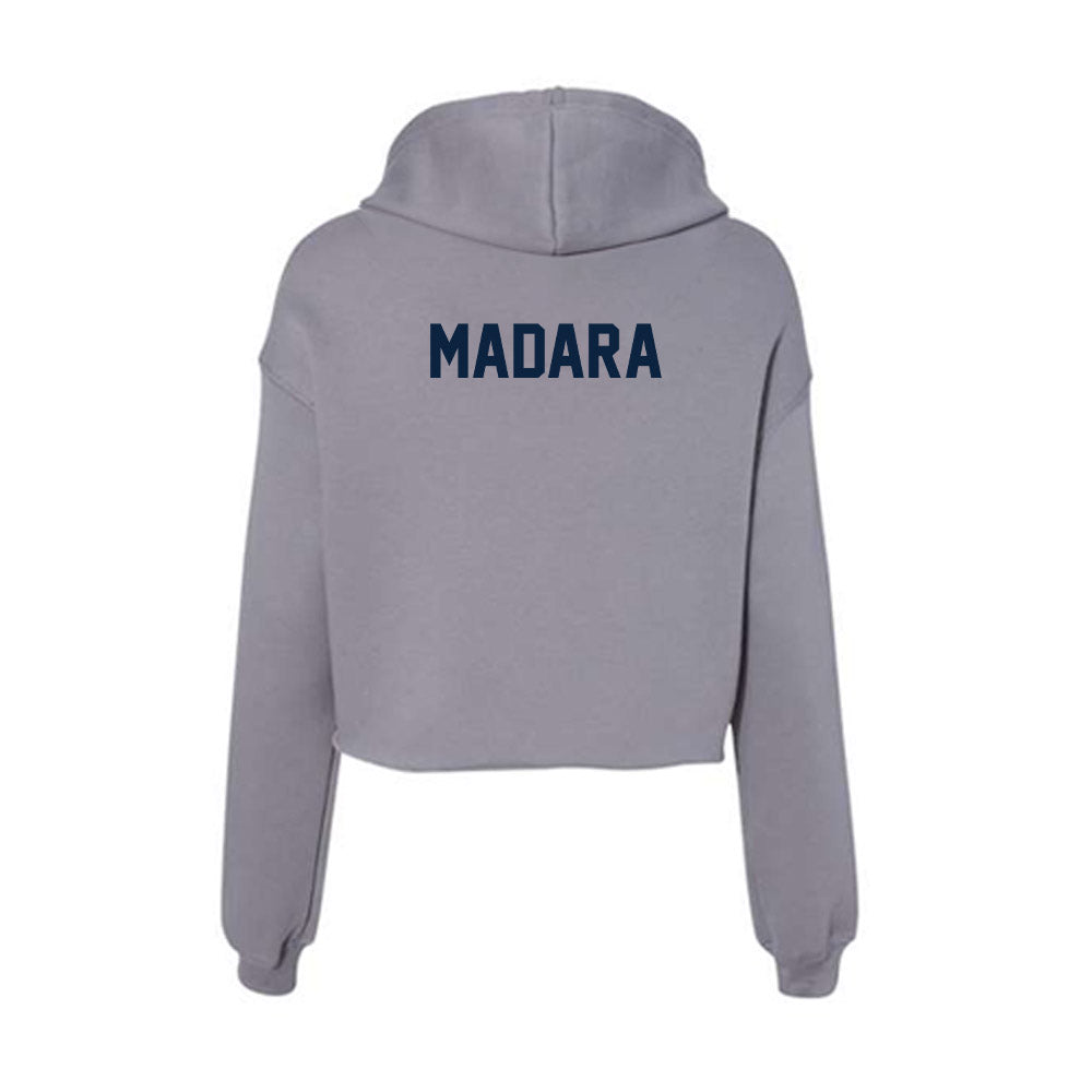 Xavier - NCAA Women's Swimming & Diving : Teegan Madara - Women's Crop Fleece Hoodie-1