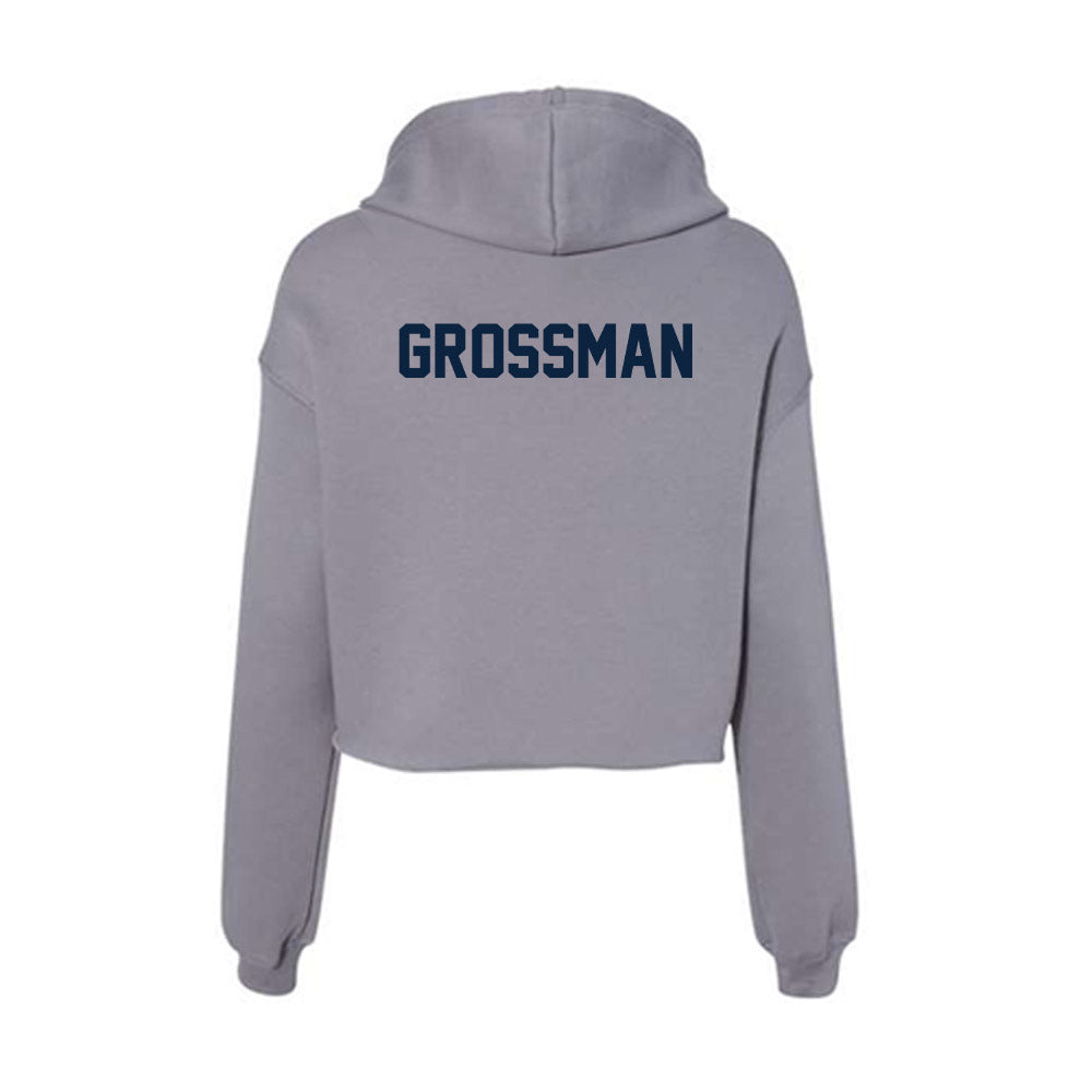 Xavier - NCAA Men's Tennis : Lukas Grossman - Women's Crop Fleece Hoodie-1