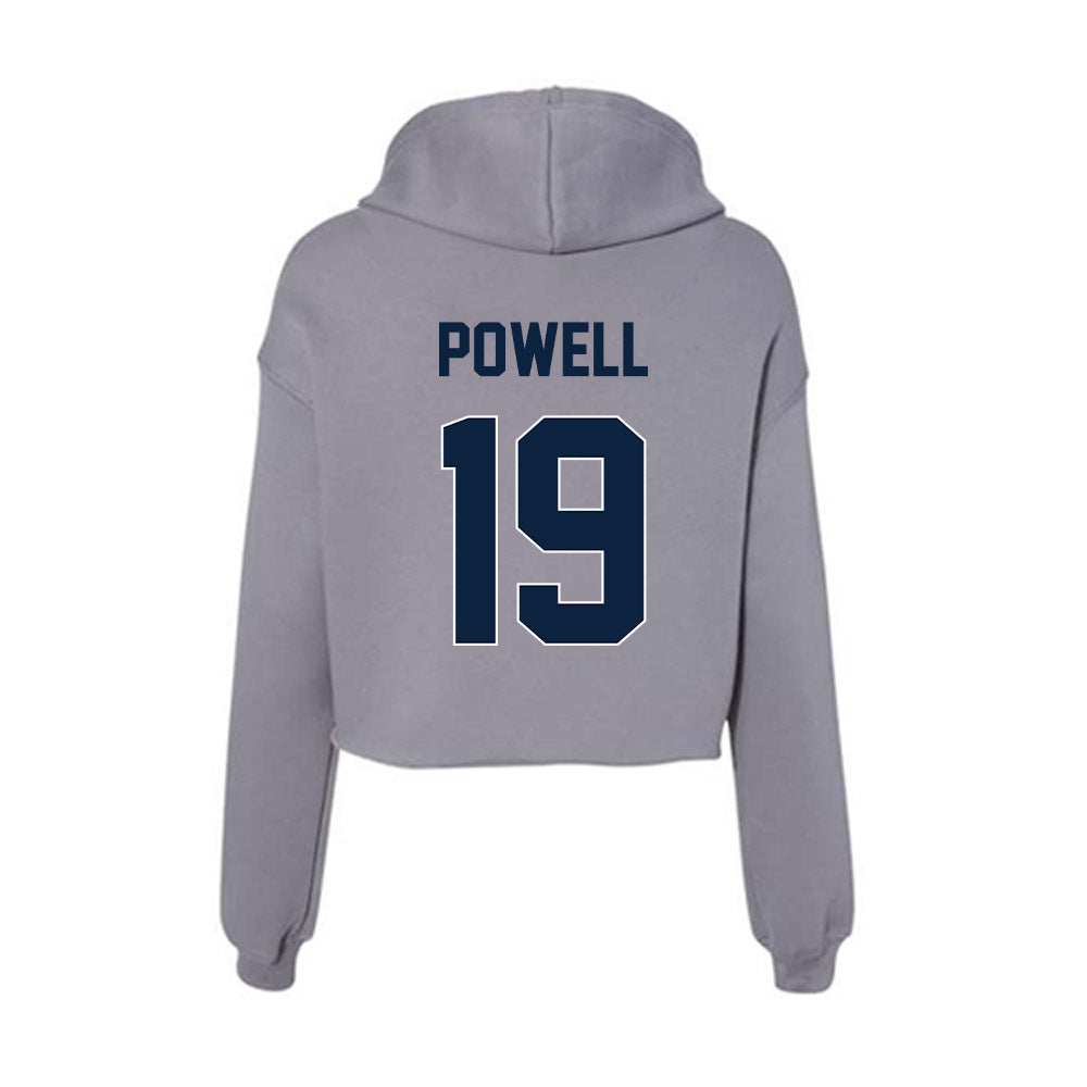 Xavier - NCAA Women's Soccer : Elizabeth Powell - Women's Crop Fleece Hoodie-1
