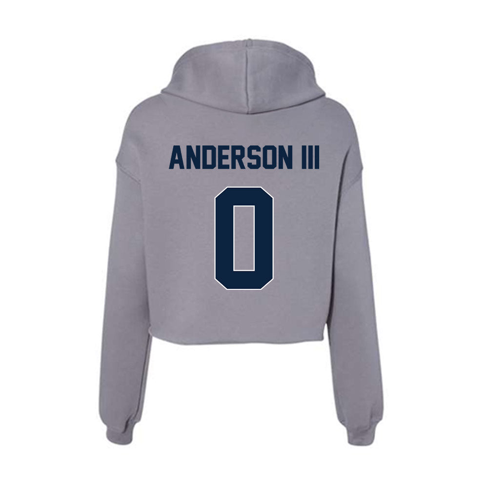 Xavier - NCAA Men's Basketball : Roddie Anderson III - Women's Crop Fleece Hoodie-1