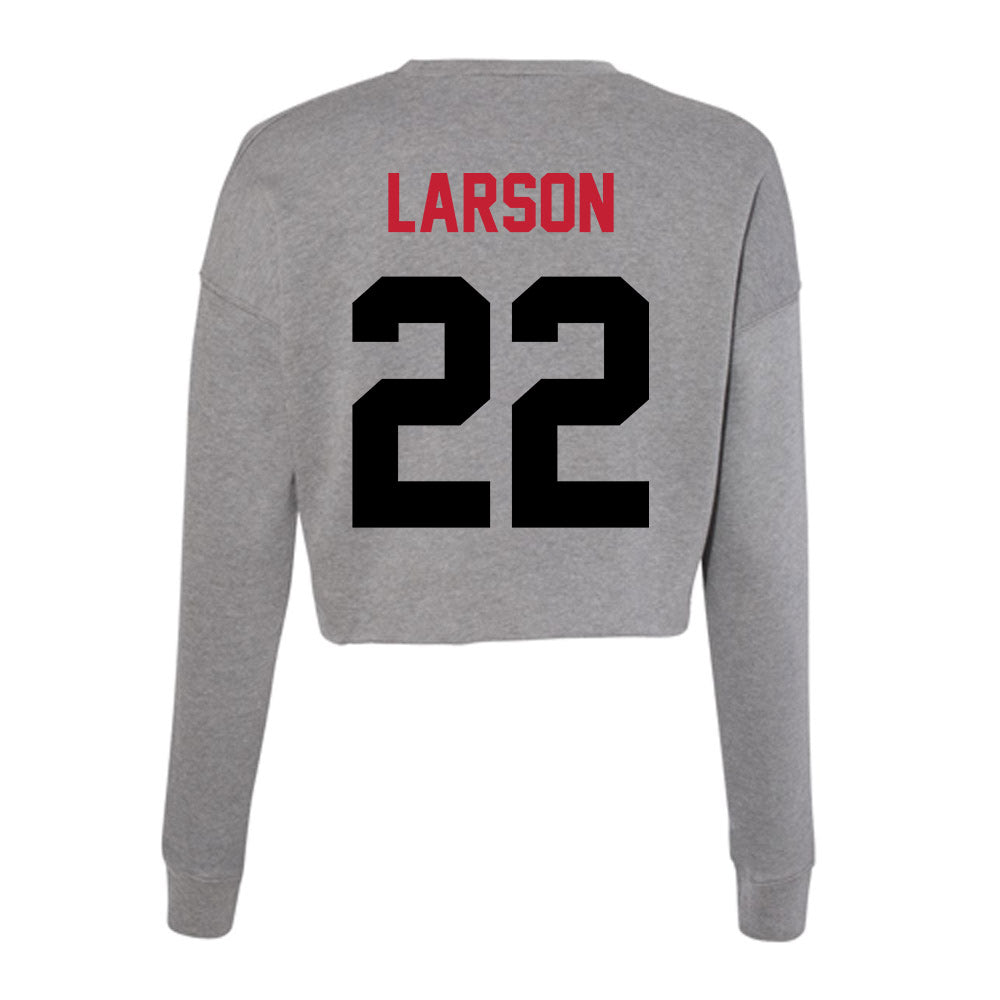Seattle - NCAA Women's Basketball : Lucy Larson - Women's Cropped Crew Fleece-1