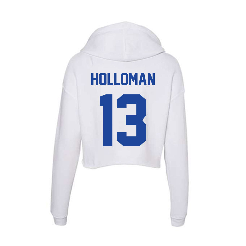 Georgia State - NCAA Women's Basketball : Cheyenne Holloman - Women's Crop Fleece Hoodie-1