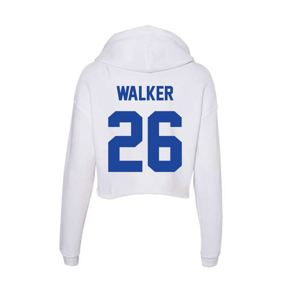 Georgia State - NCAA Football : Deuce Walker - Women's Crop Fleece Hoodie-1