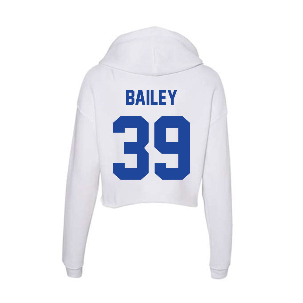 Georgia State - NCAA Football : Laquavius Bailey - Women's Crop Fleece Hoodie-1