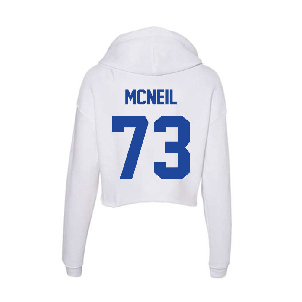 Georgia State - NCAA Football : Maleek McNeil - Women's Crop Fleece Hoodie-1