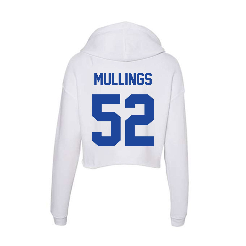 Georgia State - NCAA Football : Alexander Mullings - Women's Crop Fleece Hoodie-1