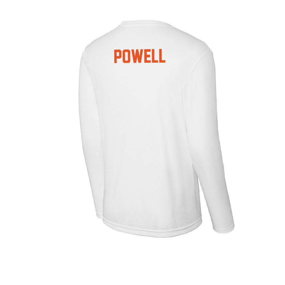 UTPB - NCAA Men's Swimming & Diving : Nathan Powell - Activewear Long Sleeve T-Shirt-1