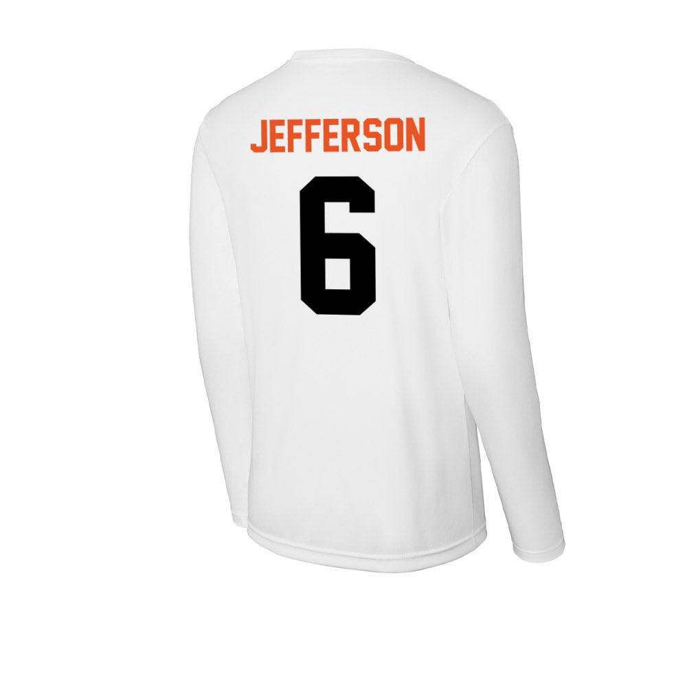 UTPB - NCAA Football : Jalani Jefferson - Activewear Long Sleeve T-Shirt-1
