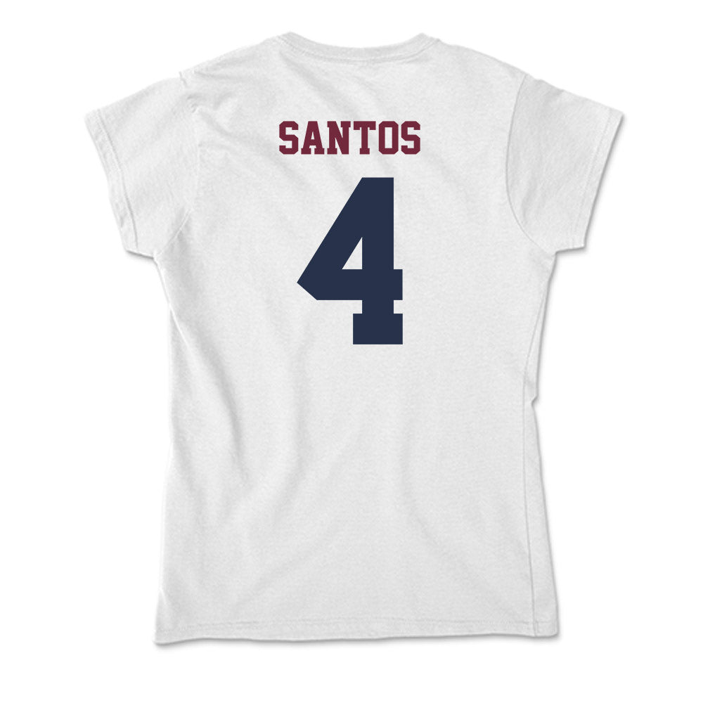 FDU - NCAA Baseball : Aaron Santos - Soft Style Women’s T-Shirt-1