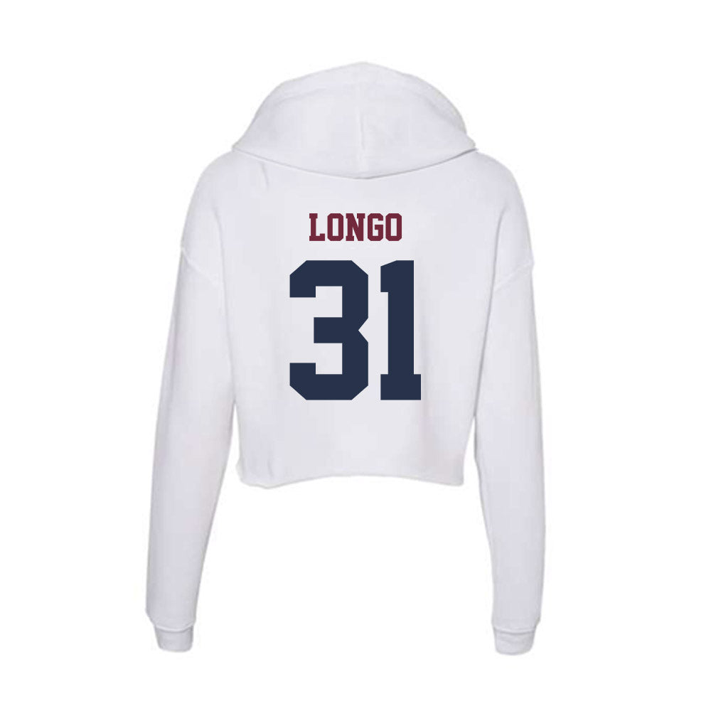FDU - NCAA Baseball : Peter Longo - Women's Crop Fleece Hoodie-1