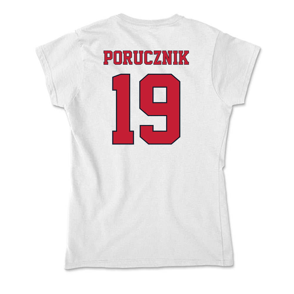 St. Johns - NCAA Men's Soccer : Andrew Porucznik - Soft Style Women’s T-Shirt-1
