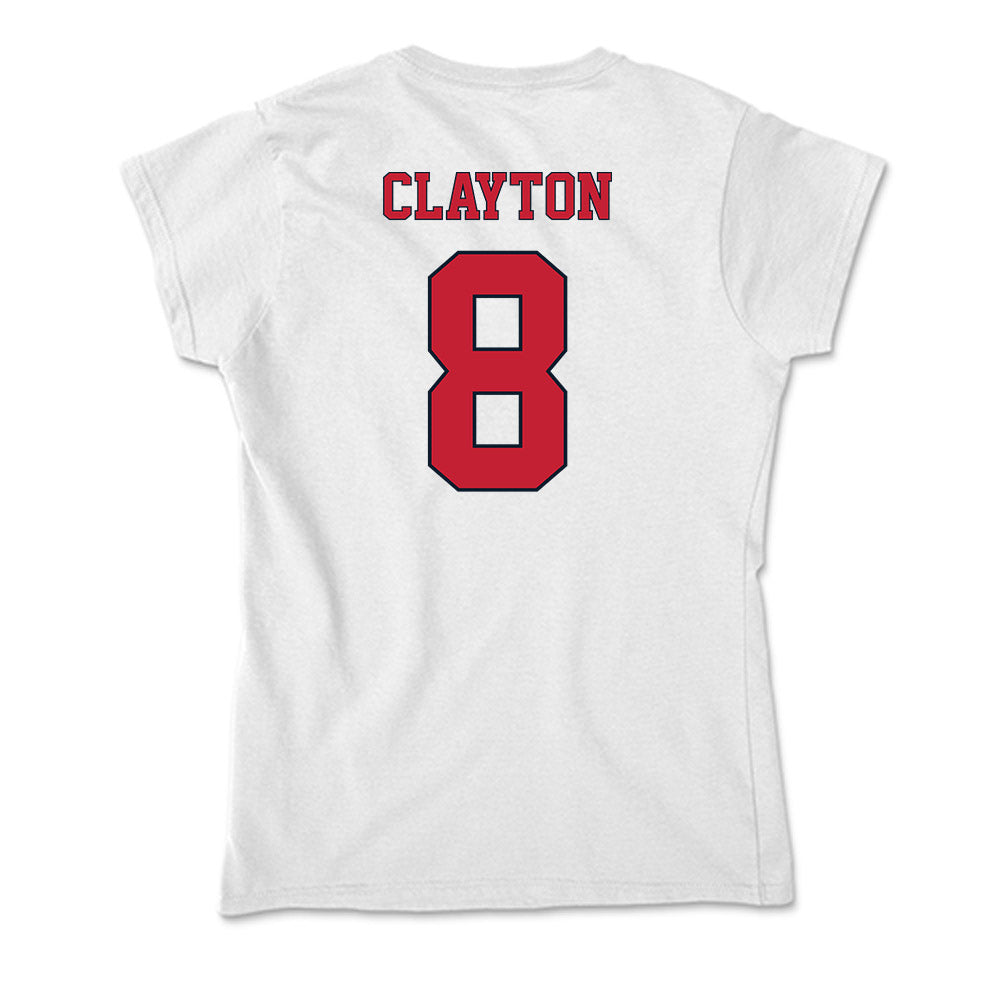 St. Johns - NCAA Women's Volleyball : Shiloh Clayton - Soft Style Women’s T-Shirt-1