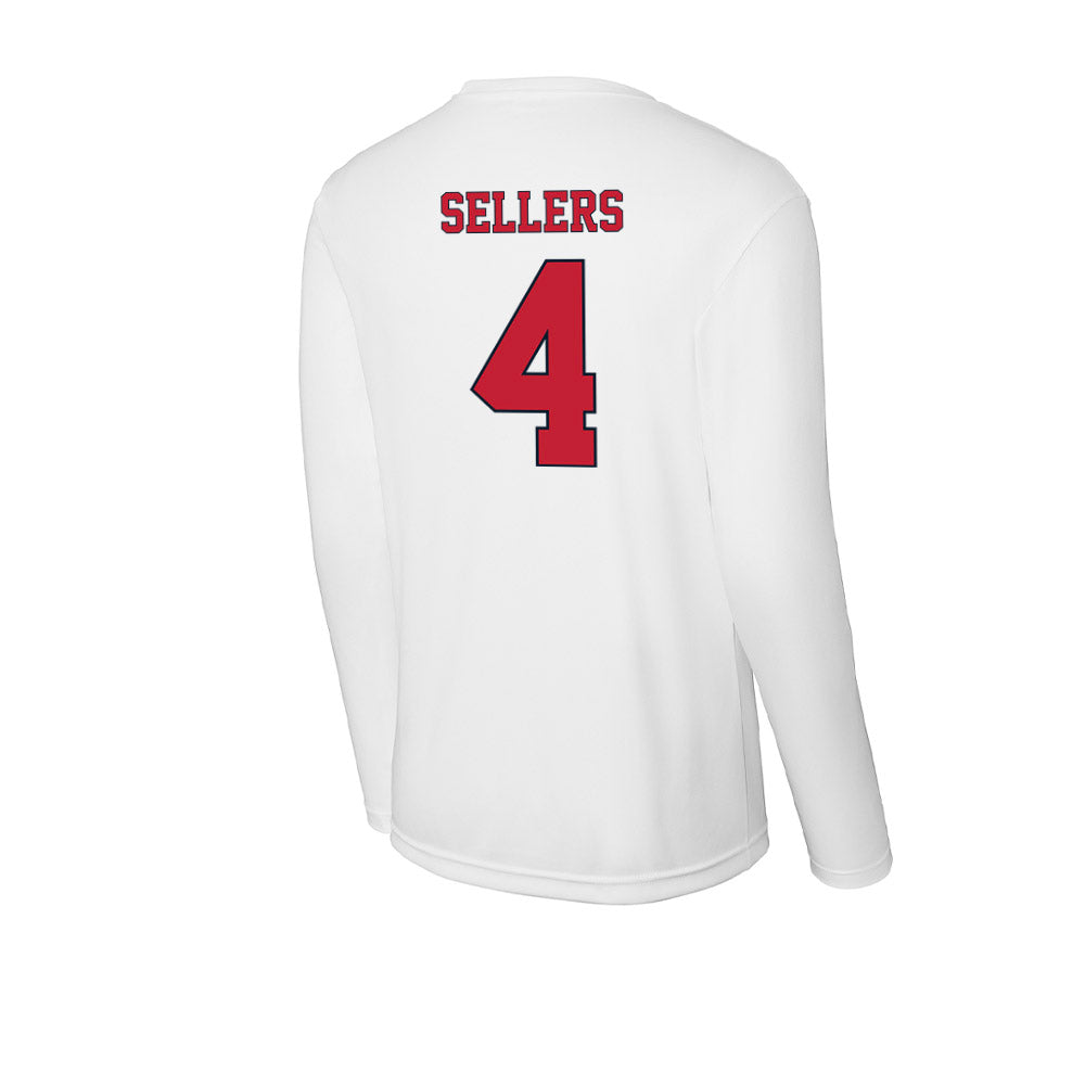 St. Johns - NCAA Men's Basketball : Oziyah Sellers - Activewear Long Sleeve T-Shirt-1