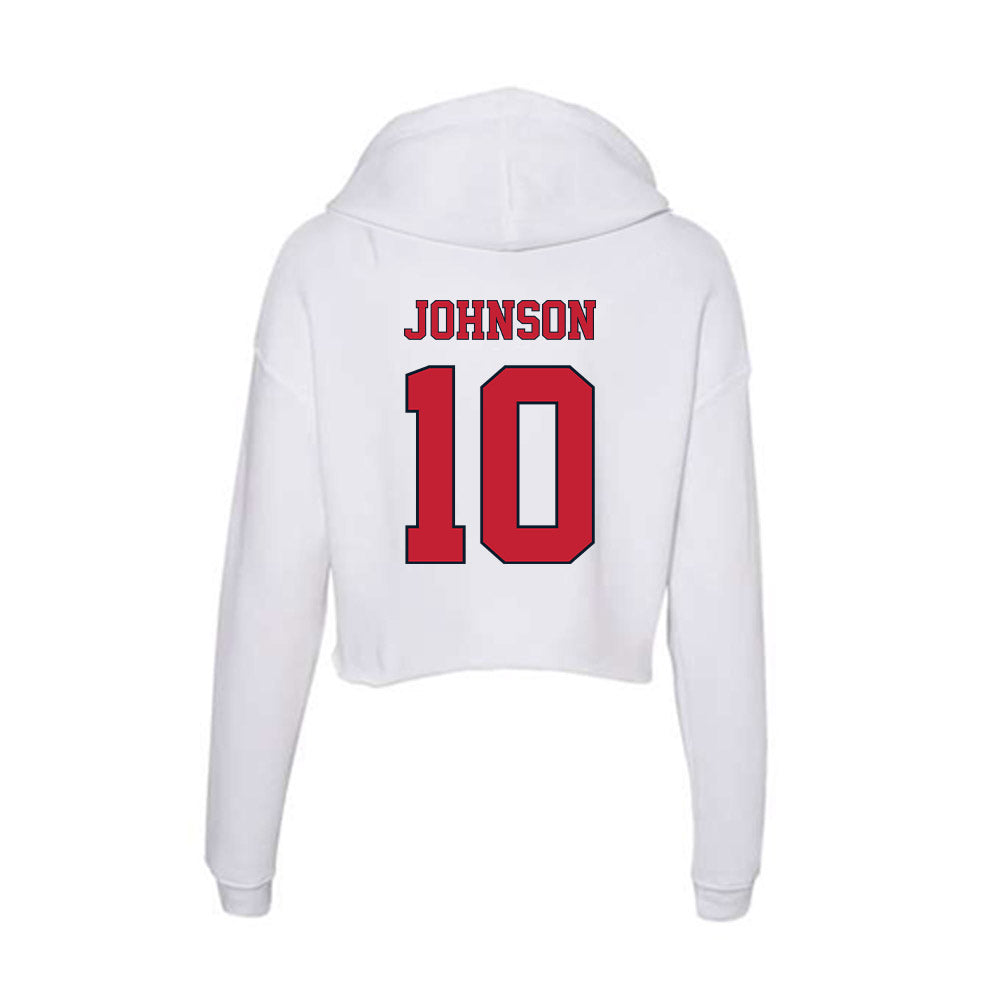 St. Johns - NCAA Baseball : Dylan Johnson - Women's Crop Fleece Hoodie-1