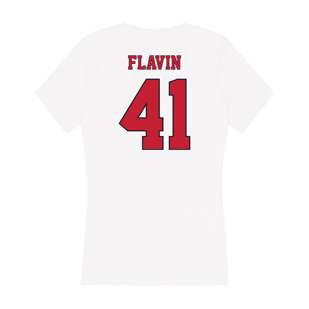St. Johns - NCAA Men's Lacrosse : Thomas Flavin - Women's V-Neck T-Shirt-1