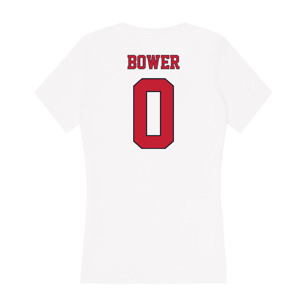 St. Johns - NCAA Women's Soccer : Kayla Bower - Women's V-Neck T-Shirt-1