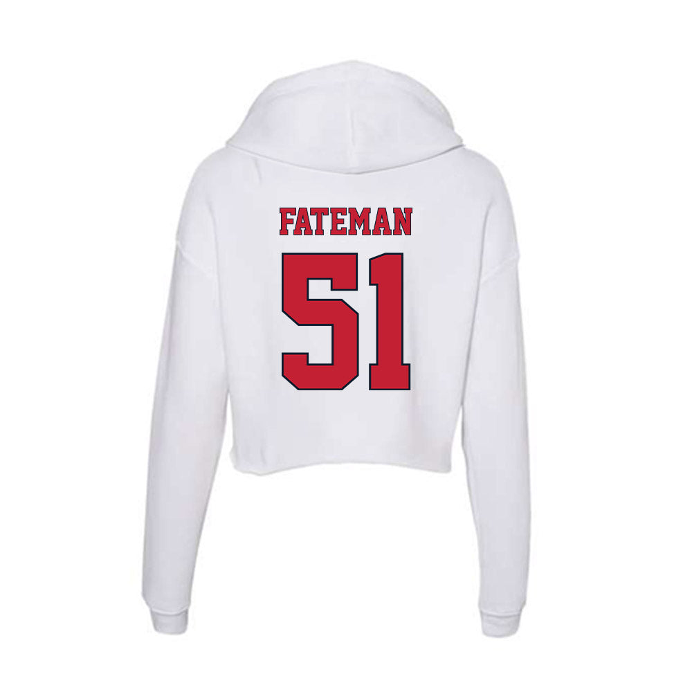 St. Johns - NCAA Baseball : Jaden Fateman - Women's Crop Fleece Hoodie-1