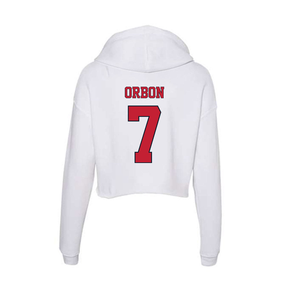 St. Johns - NCAA Baseball : Luke Orbon - Women's Crop Fleece Hoodie-1