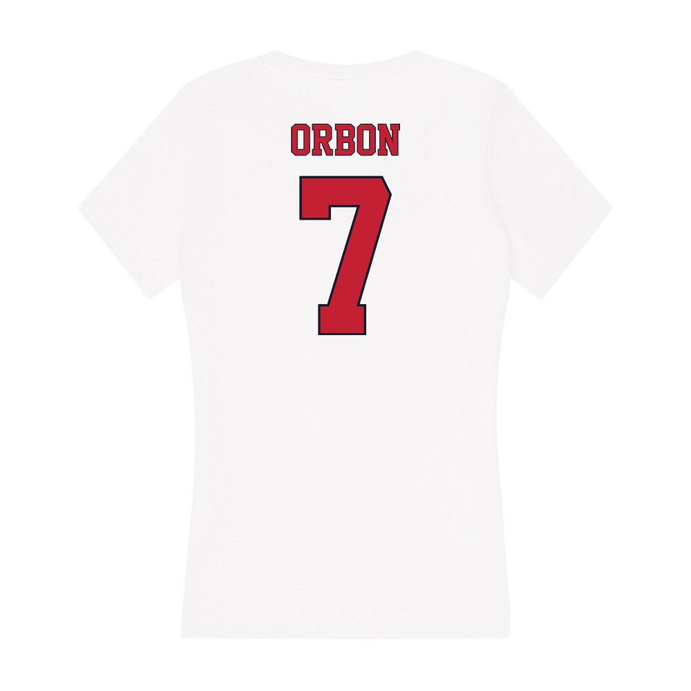 St. Johns - NCAA Baseball : Luke Orbon - Women's V-Neck T-Shirt-1
