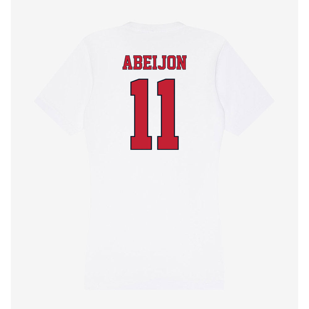 St. Johns - NCAA Men's Soccer : Xavi Abeijon - Women's V-Neck T-Shirt-1