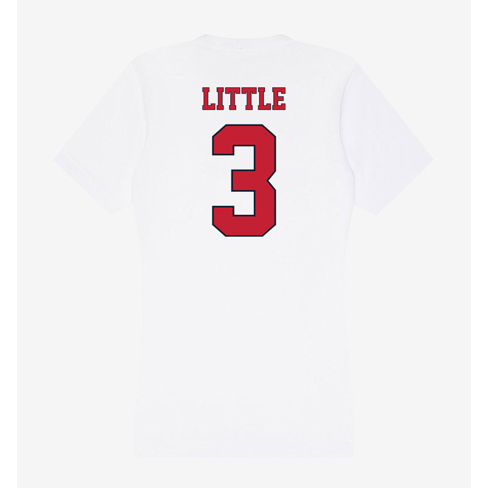 St. Johns - NCAA Women's Basketball : Ariel Little - Women's V-Neck T-Shirt-1