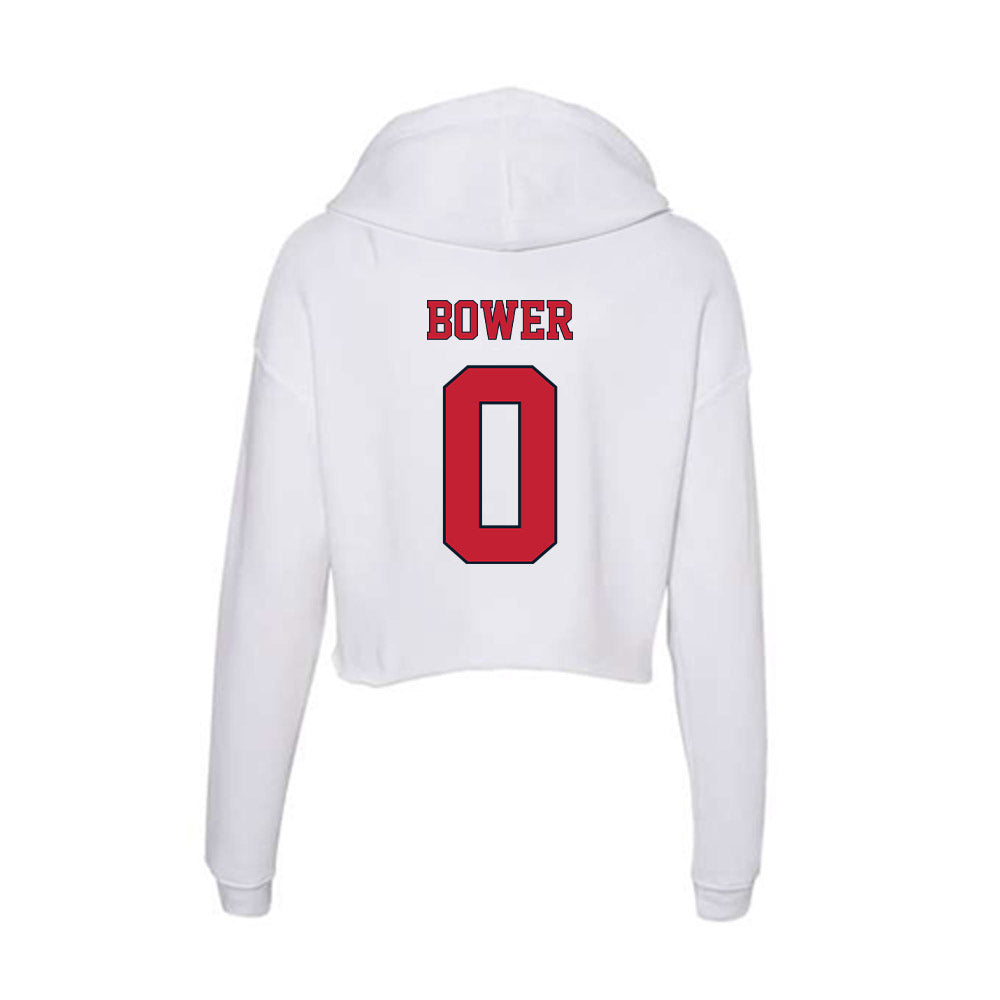 St. Johns - NCAA Women's Soccer : Kayla Bower - Women's Crop Fleece Hoodie-1