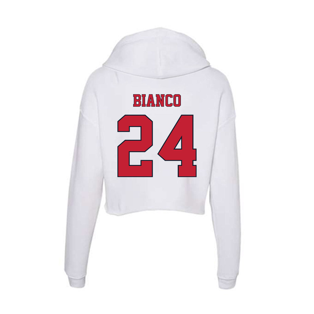 St. Johns - NCAA Softball : Jessica Bianco - Women's Crop Fleece Hoodie-1