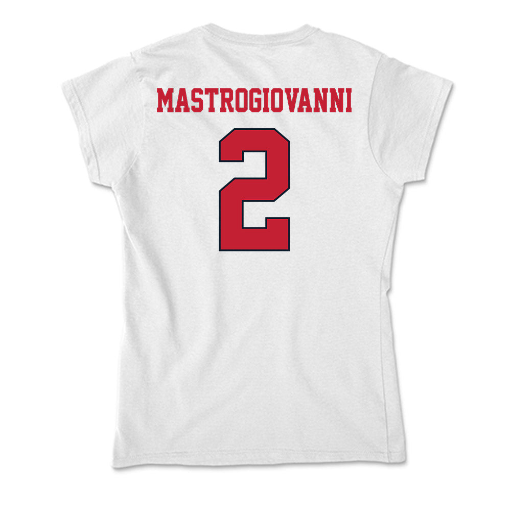 St. Johns - NCAA Men's Lacrosse : Luke Mastrogiovanni - Soft Style Women’s T-Shirt-1