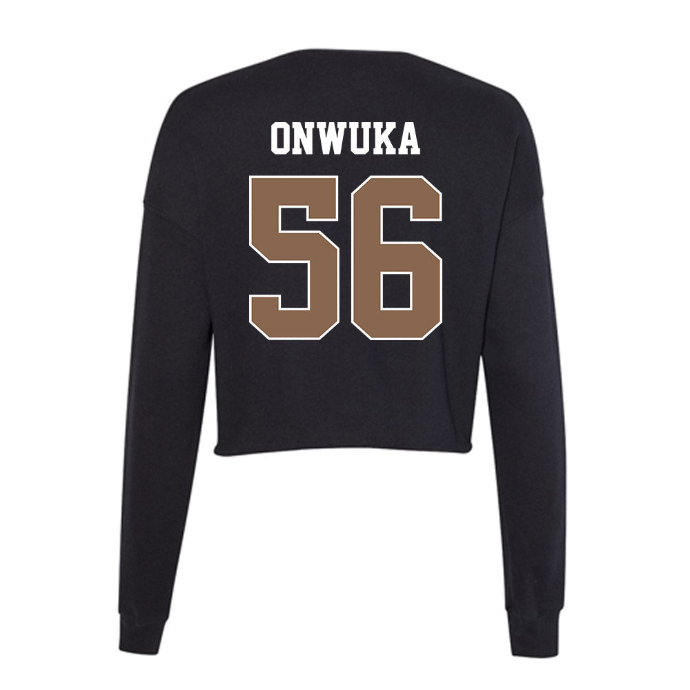 Coastal Carolina - NCAA Football : Obinna Onwuka - Women's Cropped Crew Fleece-1