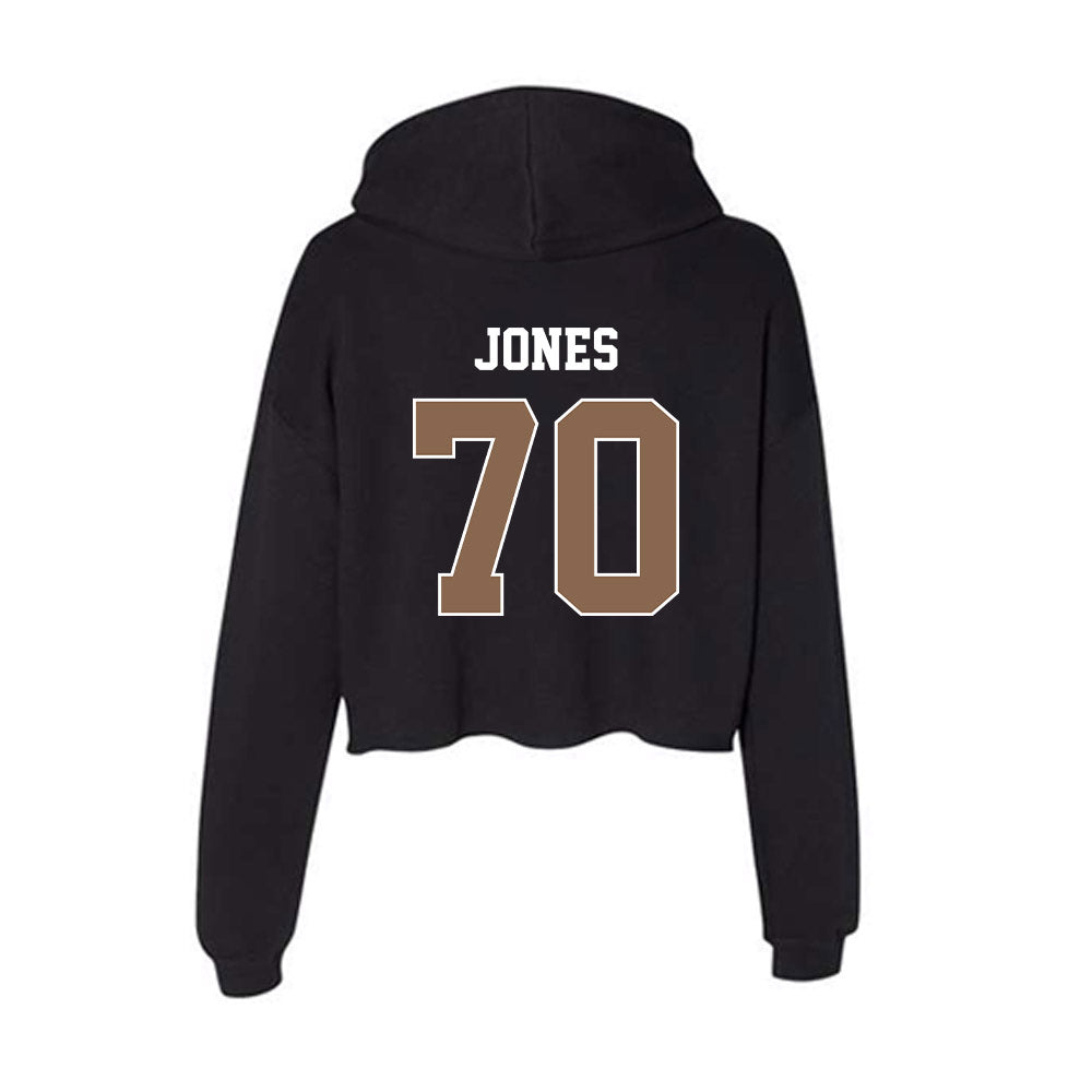 Coastal Carolina - NCAA Football : Daniel Jones - Women's Crop Fleece Hoodie-1