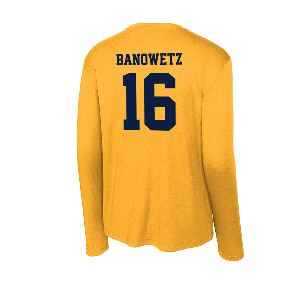 AU - NCAA Baseball : Nick Banowetz - Activewear Long Sleeve T-Shirt